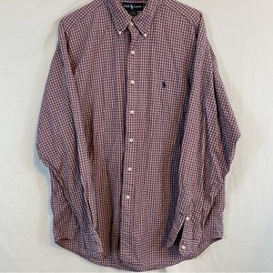 Ralph Lauren XL plaid button down shirt